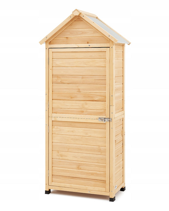 VEVOR GARDEN SHED 710X455X1600MM WOODEN GARDEN CABINET ROBUST