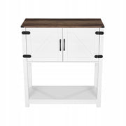 VEVOR FARMHOUSE COFFEE CABINET 80X35X88 CM 3-TIER STURDY SOLID
