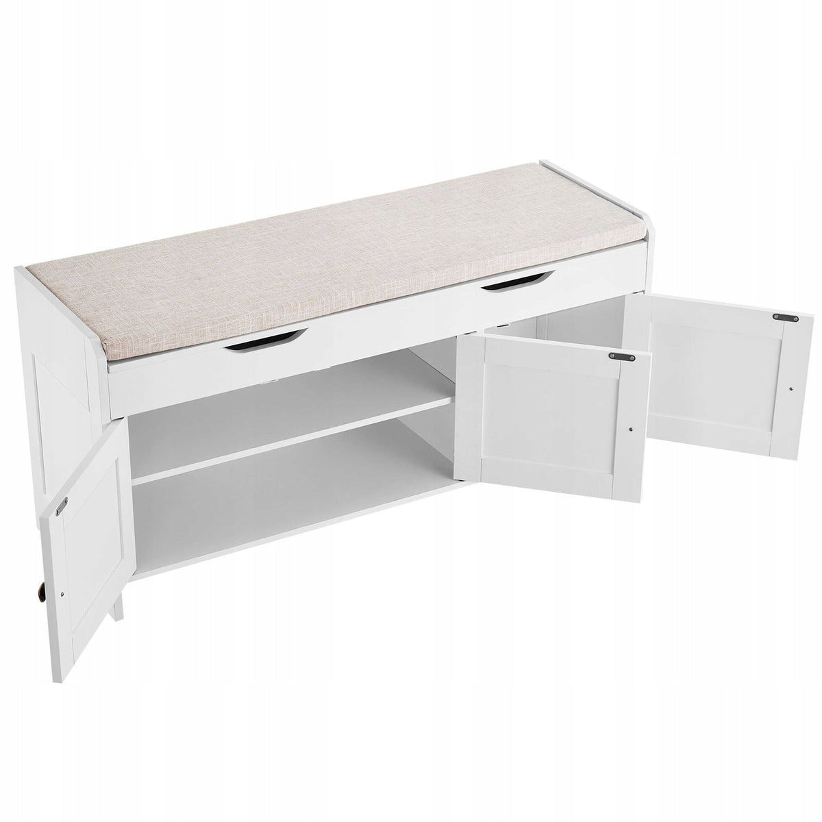 SHOE RACK BENCH VEVOR 1050X350X503 MM STURDY FOR HALLWAY WHITE