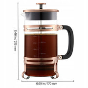 PROFESSIONAL VEVOR 1L BOROSILICATE GLASS FRENCH PRESS COFFEE MAKER