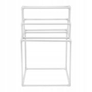 TOWEL RACK VEVOR PVC 8 BARS STURDY FOR OUTDOOR AND POOL