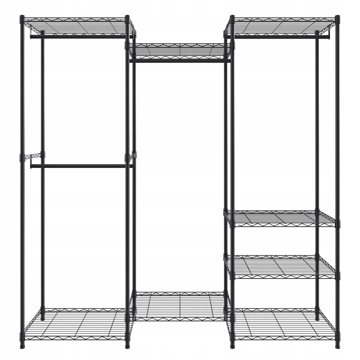 VEVOR MOBILE CLOTHES RACK HEAVY DUTY FREESTANDING 362 KG ADJUSTABLE