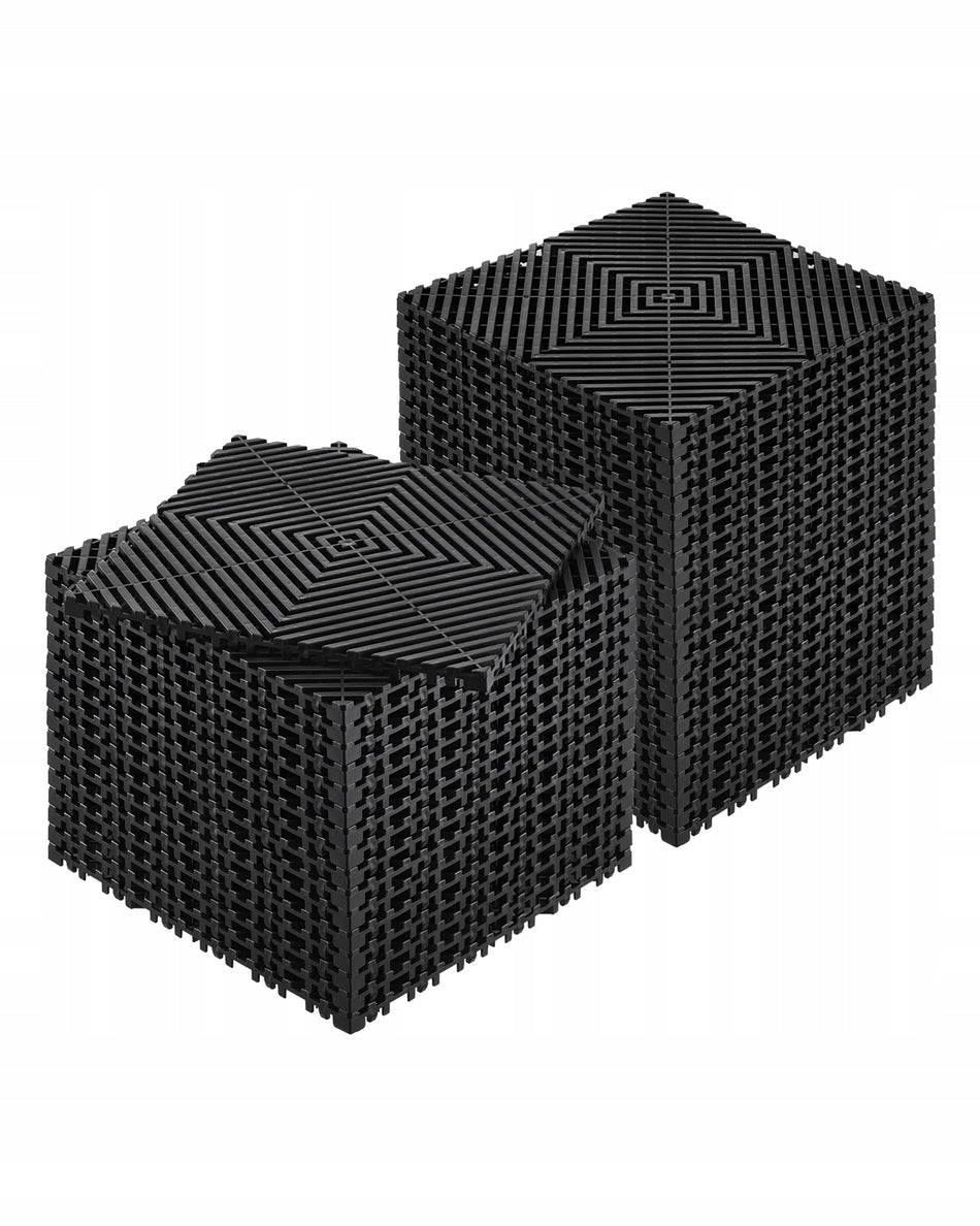 VEVOR DRAINAGE MAT 40 PCS 31X31 CM PP STRONG THICK ANTI-SLIP