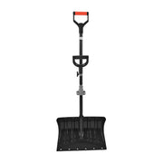 SNOW SHOVEL VEVOR 455X320 MM STRONG PLASTIC ALUMINIUM BLADE D-GRIP HANDLE
