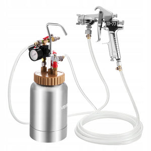 VEVOR 2L PAINT PRESSURE POT WITH TWO SPRAY GUNS