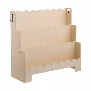 VEVOR MONTESSORI BOOKSHELF FOR KIDS 3-TIER WITH WAVY STRONG