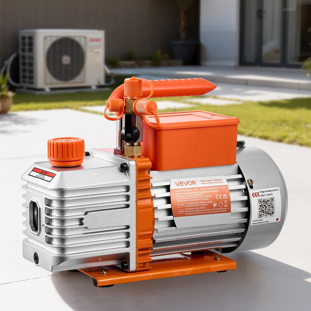 VEVOR 5 CFM 142 L/MIN 375W TWO-STAGE VACUUM PUMP BEST FOR HVAC