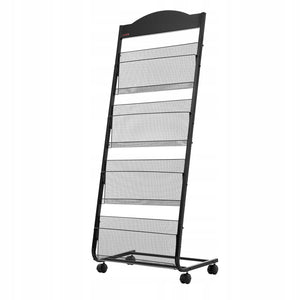VEVOR FOLDABLE BROCHURE STAND 4-TIER METAL MAGAZINE RACK