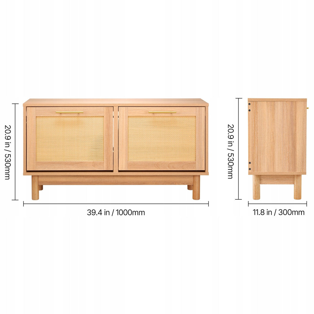 VEVOR SHOE BENCH WITH SHELF 100X30X53 CM STRONG FOR HALLWAY NATURAL