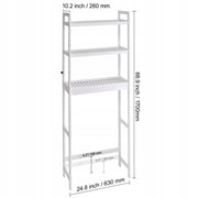 VEVOR BAMBOO 3-TIER OVER-TOILET SHELF ADJUSTABLE