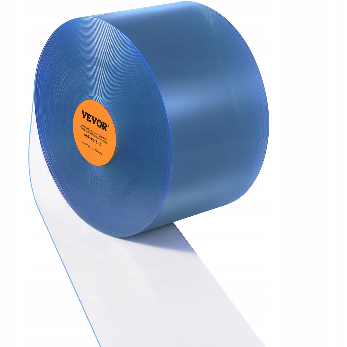 VEVOR PVC STRIP CURTAIN 24M X 20CM X 2MM TRANSPARENT STRONG DURABLE