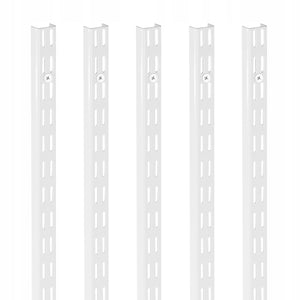 VEVOR SHELF PILLARS 1536 MM 5 PCS VERTICAL SHELVING SYSTEM STRONG WHITE