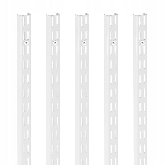 VEVOR SHELF PILLARS 1536 MM 5 PCS VERTICAL SHELVING SYSTEM STRONG WHITE