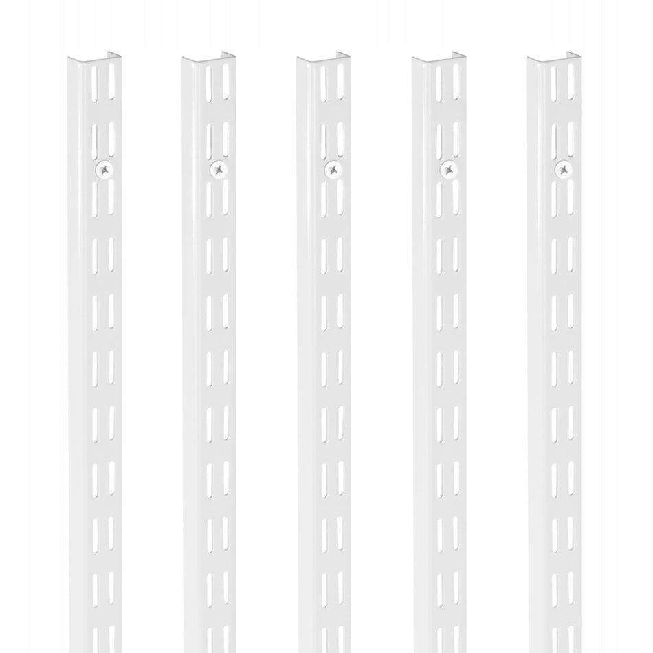 VEVOR SHELF PILLARS 1536 MM 5 PCS VERTICAL SHELVING SYSTEM STRONG WHITE