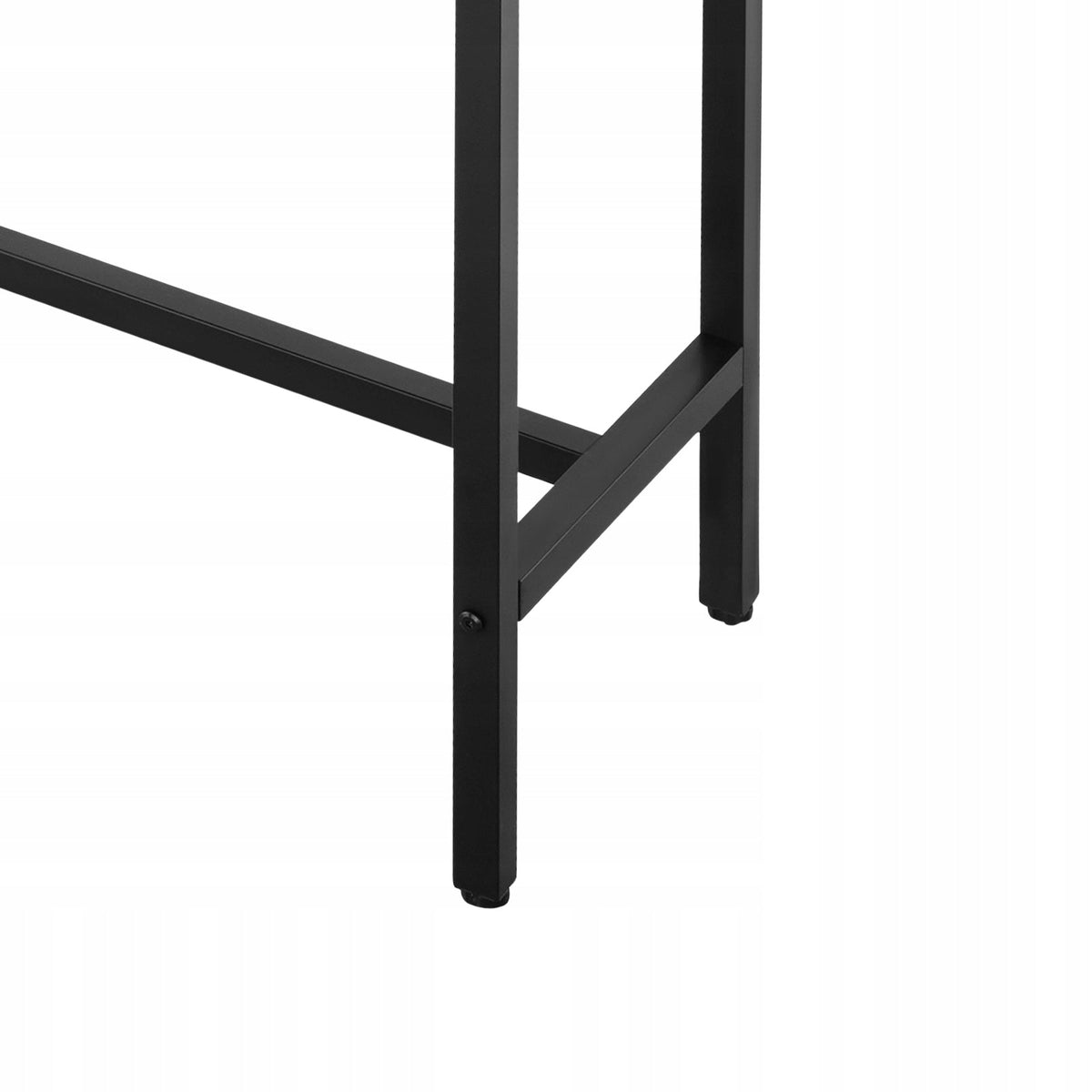 VEVOR BAR TABLE 160X37.5 CM BLACK SOLID TALL BISTRO METAL TABLE