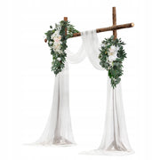 VEVOR Wedding Arch Flowers Kit White Silk Flower Drapes 4 PCS