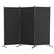 VEVOR 3-Panel Folding Room Divider Strong Black