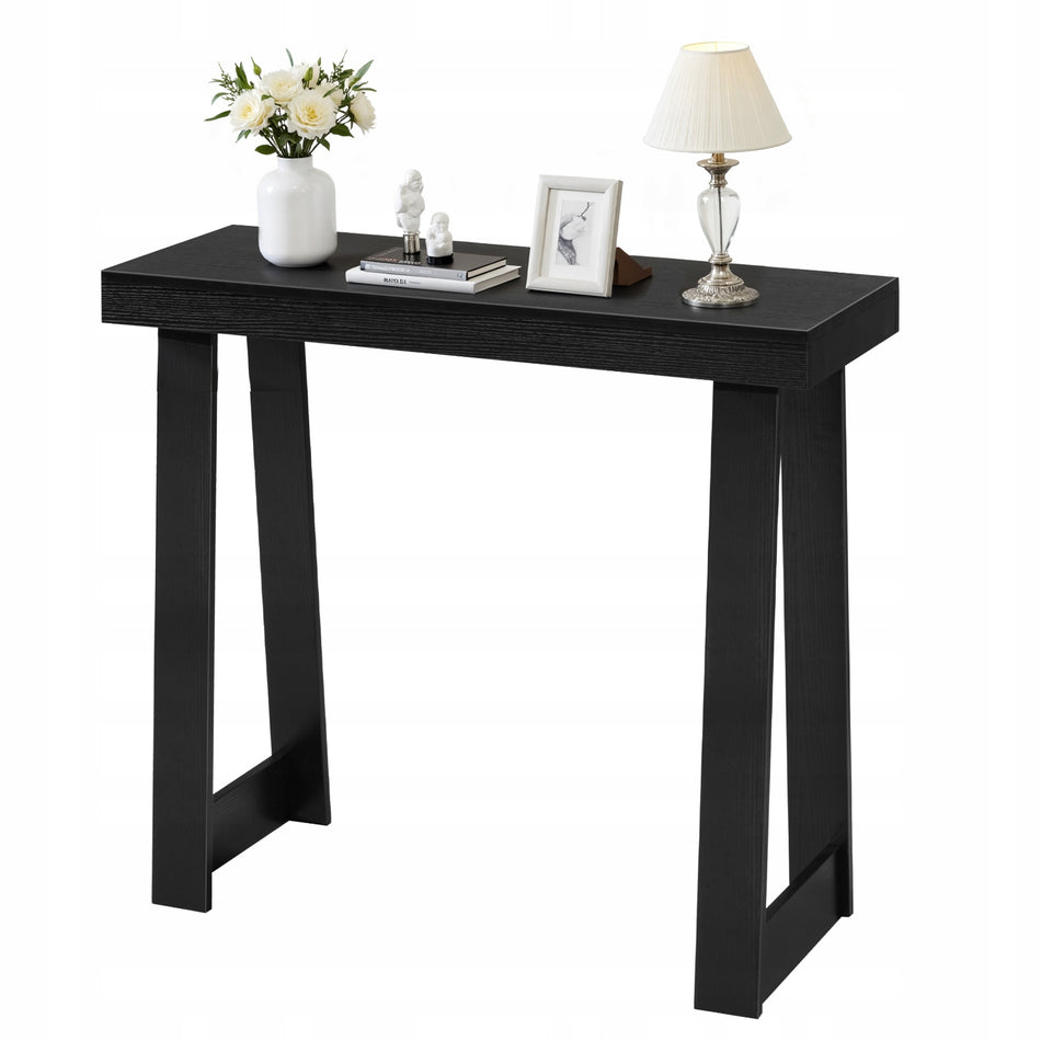 VEVOR CONSOLE TABLE 91.5X30.5X81 CM BLACK STURDY NARROW ENTRYWAY TABLE
