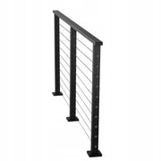 PROFESSIONAL COMPLETE VEVOR BALUSTRADE KIT 198 CM MATTE BLACK STEEL