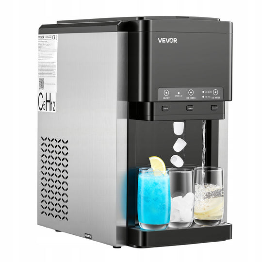 VEVOR Professional Water Dispenser with Ice Maker 16 kg/day 3-in-1 Countertop