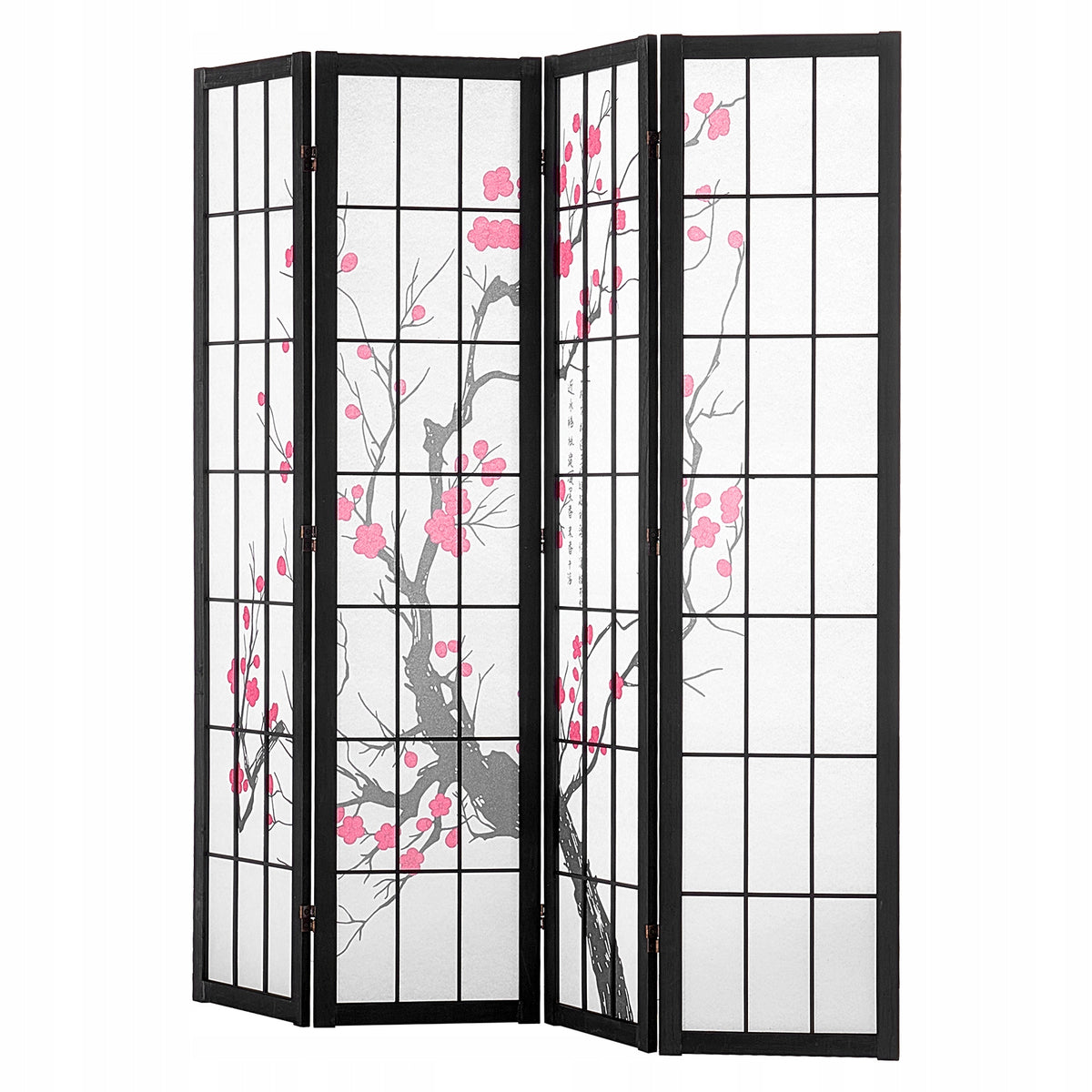 VEVOR 4-PANEL JAPANESE ROOM DIVIDER FOLDING PRIVACY SCREEN