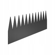 VEVOR METAL FLEXIBLE LAWN EDGING 1016X203X1.5MM 3 PIECES BLACK