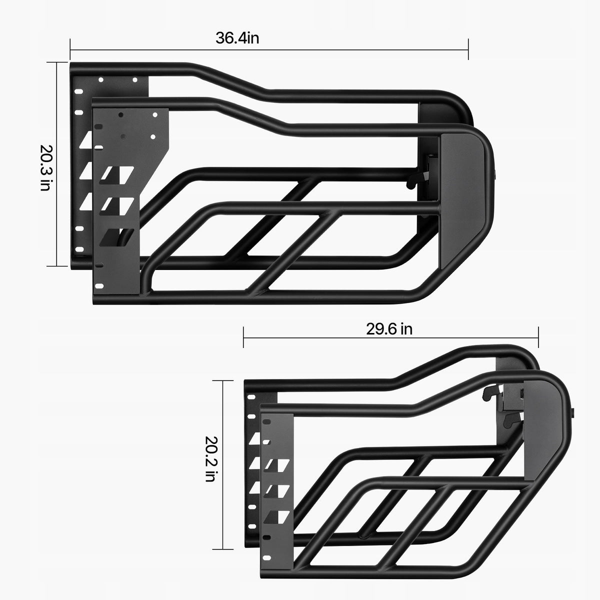 VEVOR JEEP 4-DOOR PREMIUM TUBE DOORS WITH MIRRORS FOR OFF-ROADING