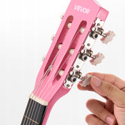 VEVOR 780 MM CLASSICAL GUITAR STARTER PACK PINK NYLON