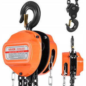 VEVOR 3T CHAIN HOIST MANUAL G80 GALVANIZED CHAIN 3M
