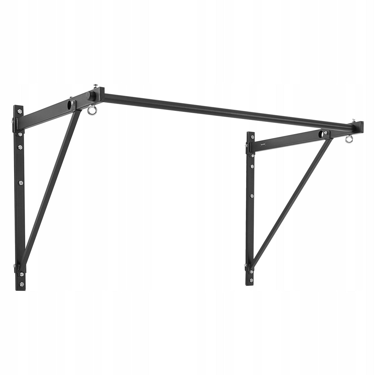VEVOR Heavy Duty Wall Mounted Pull Up Bar Adjustable 440LBS Black
