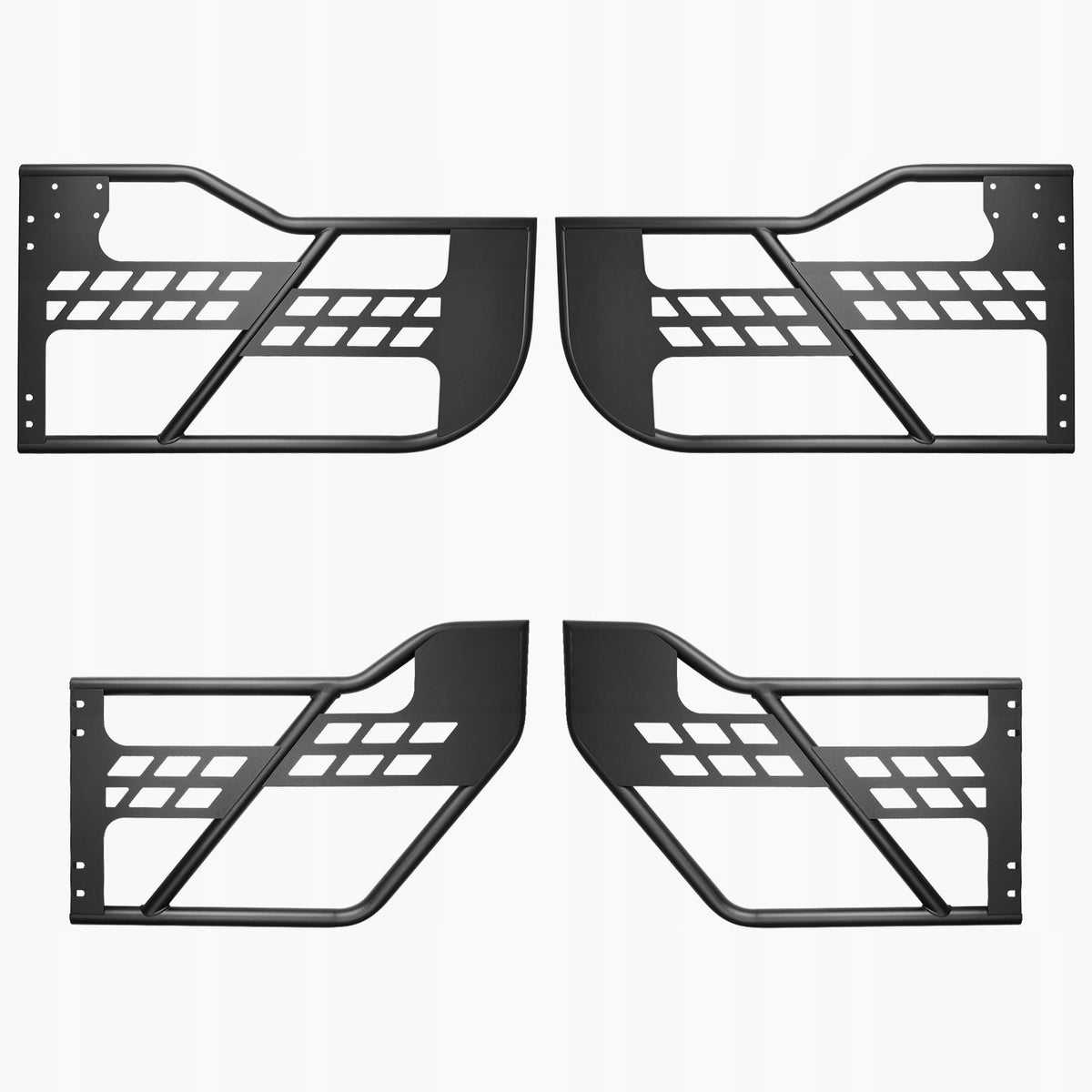 VEVOR JEEP TUBULAR DOORS 4-DOOR HEAVY DUTY STEEL WITH MIRRORS FOR WRANGLER
