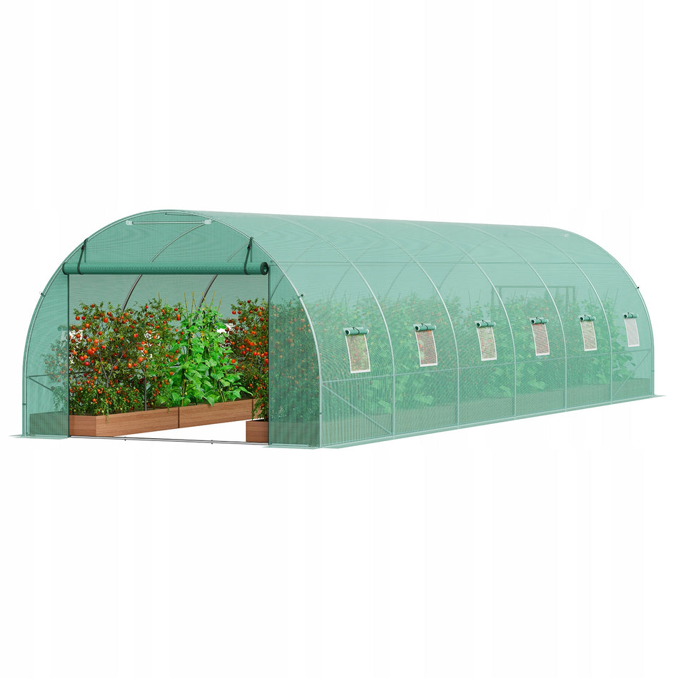 VEVOR TUNNEL GREENHOUSE 29.2X9.7X6.5 FT GALVANIZED FRAME PREMIUM PE