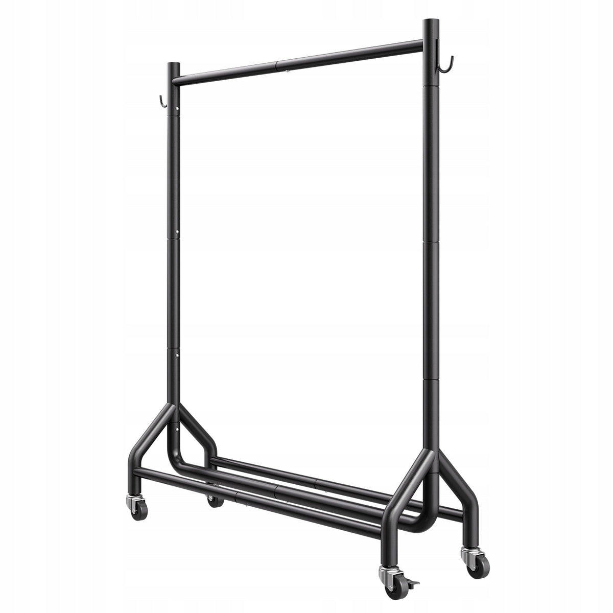 VEVOR PROFESSIONAL ROLLING CLOTHES RACK WITH ROD AND HOOKS 90KG