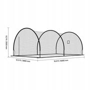 VEVOR 606 x 366 x 250 cm Professional Baseball Batting Cage Net