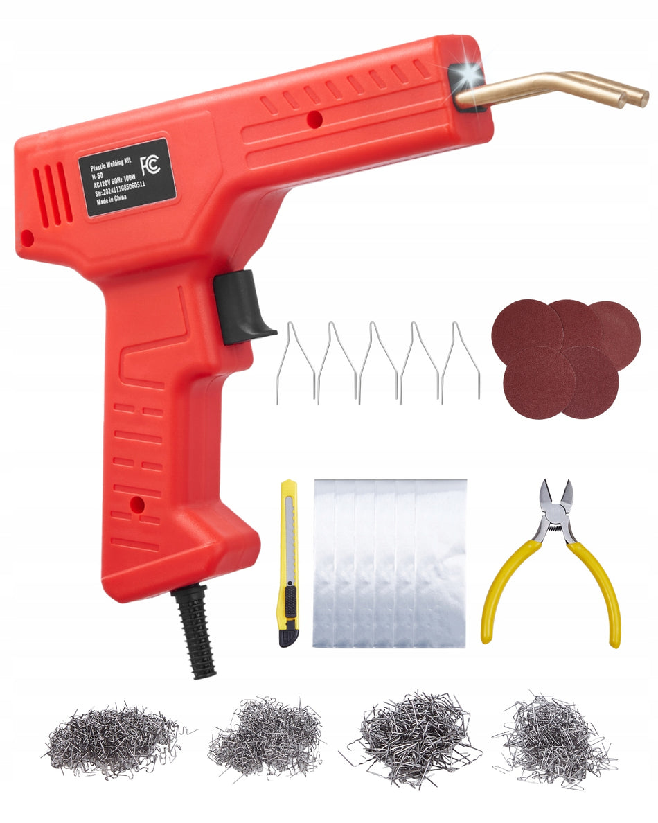 VEVOR PLASTIC WELDER 100W REPAIR KIT 800 STAPLES LED