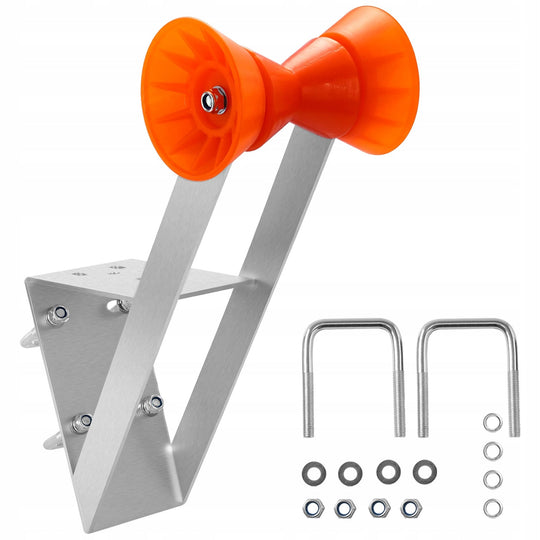 VEVOR GALVANIZED BOAT TRAILER SWING BACK JACK WITH ROLLER 50.8-76.2MM HEAVY DUTY