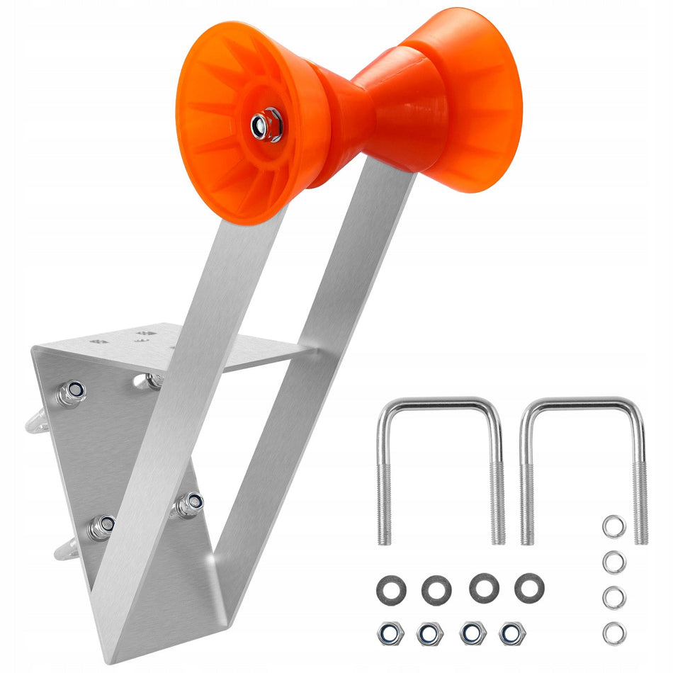 VEVOR GALVANIZED BOAT TRAILER SWING BACK JACK WITH ROLLER 50.8-76.2MM HEAVY DUTY