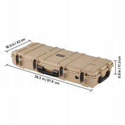 VEVOR HARD RIFLE CASE WITH KEY LOCK, WATERPROOF IP67, ROBUST