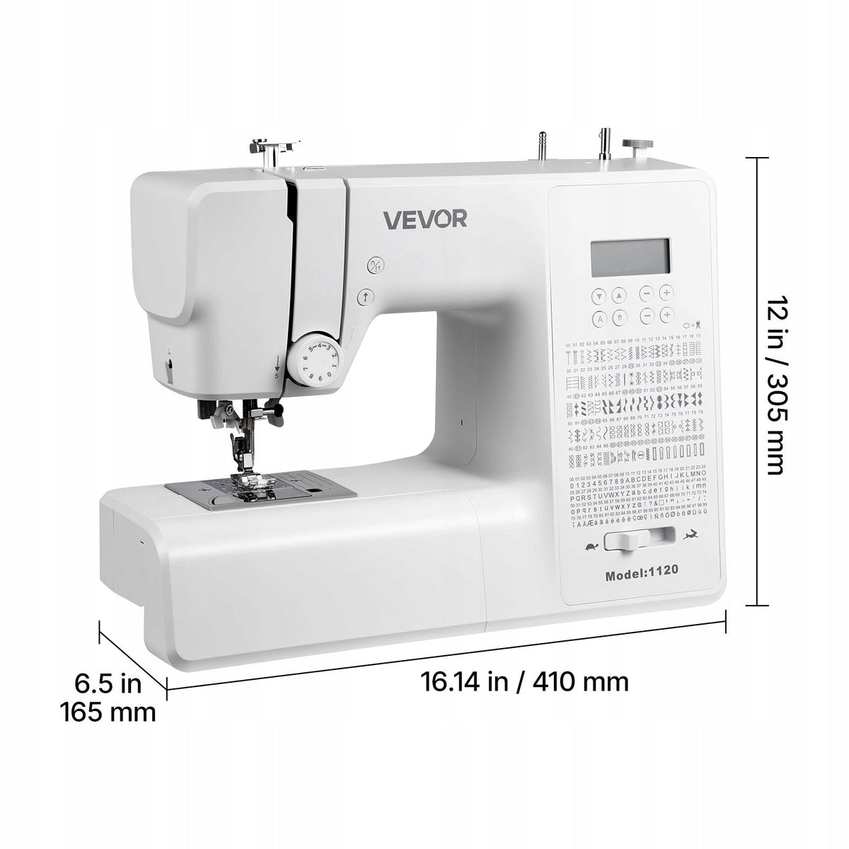 VEVOR PROFESSIONAL COMPUTERIZED SEWING MACHINE 200 STITCHES LCD SCREEN