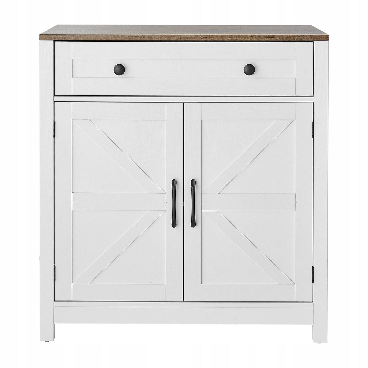 VEVOR RUSTIC KITCHEN CABINET WITH DRAWERS AND MAGNETIC DOORS