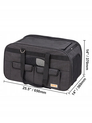 VEVOR FOLDABLE DOG STROLLER BACKPACK ROLLER CARRIER 15.8 KG BLACK