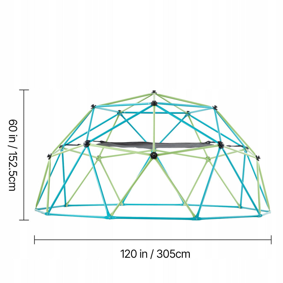 VEVOR STURDY 305 CM CLIMBING DOME WITH SWING AND HAMMOCK FOR CHILDREN