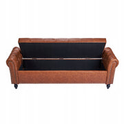 VEVOR PU LEATHER OTTOMAN BENCH WITH WOODEN LEGS 460X1660X560 MM STRONG