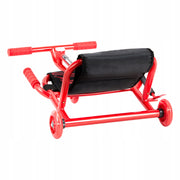 VEVOR DRIFTER TRIKE THREE-WHEELED SCOOTER 60 KG ADJUSTABLE STRONG RED