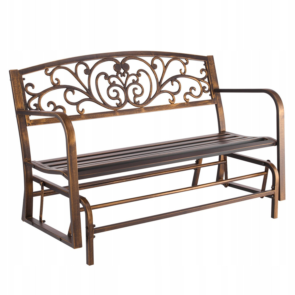 VEVOR GARDEN BENCH 127 CM STRONG LOAD CAPACITY 250 KG SOLID METAL BENCH
