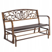 VEVOR GARDEN BENCH 127 CM STRONG LOAD CAPACITY 250 KG SOLID METAL BENCH