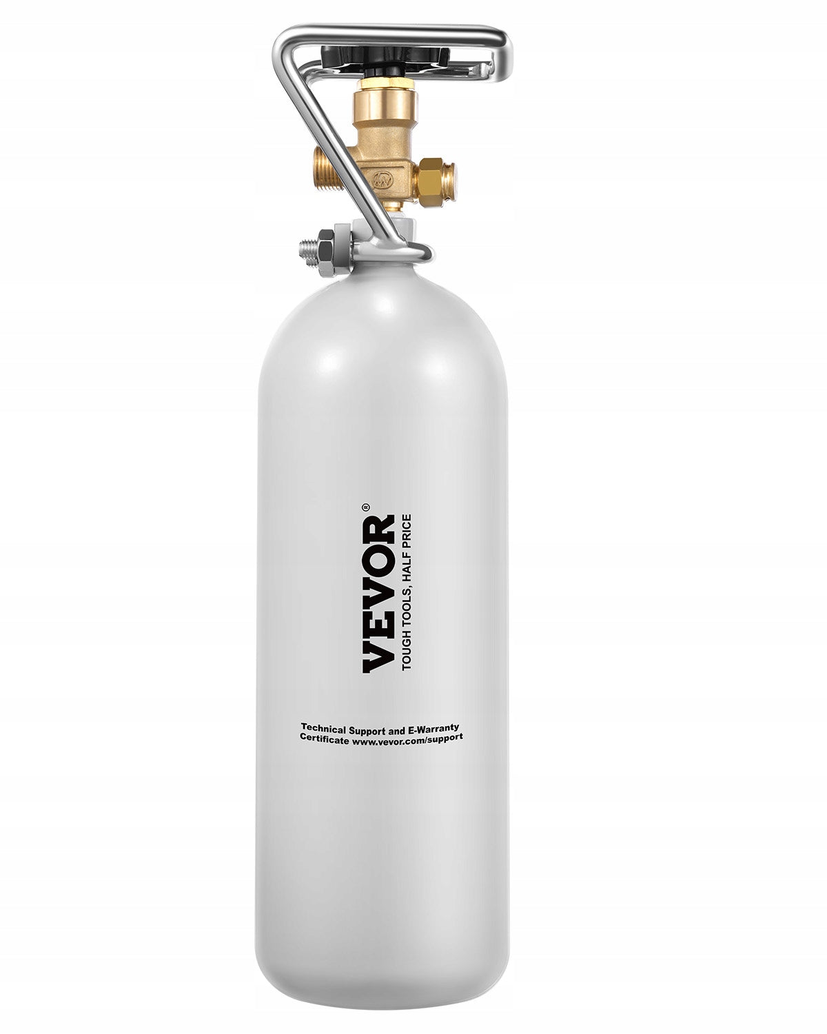 CO2 CYLINDER VEVOR 2 KG ALLOY STEEL GREY BRASS VALVE BEST