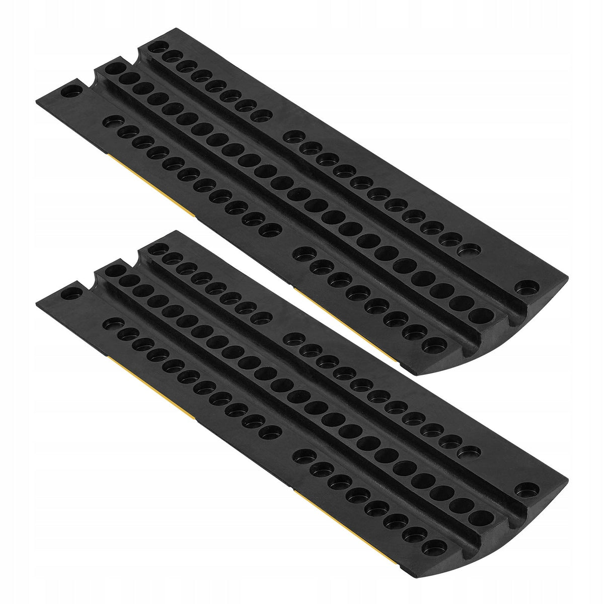 VEVOR CABLE PROTECTOR 100 CM 2-CHANNEL RUBBER CABLE RAMP HEAVY DUTY 9979