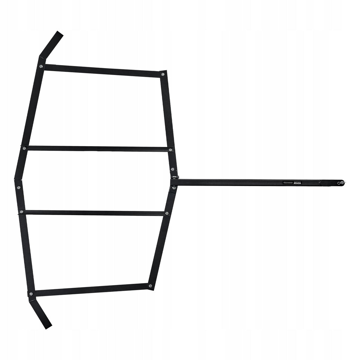 VEVOR TOW-BEHIND HARROW 183X198X11 CM STEEL DRIVEWAY LEVELER Q235 HEAVY-DUTY