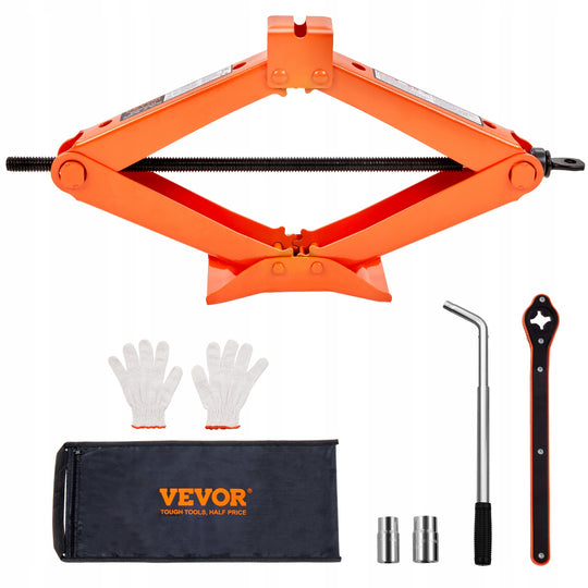 SCISSOR LIFT VEVOR 2.5T MANUAL WITH IMPACT WRENCH COMPLETE SET